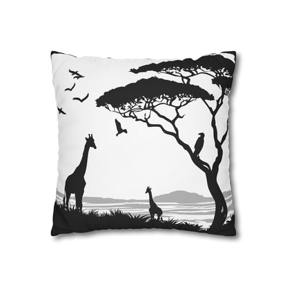 "Wildlife Silhouette Dreams Pillowcase - High-Quality, Stylish Design for All Seasons - Perfect Gift Option from BenCPrints"