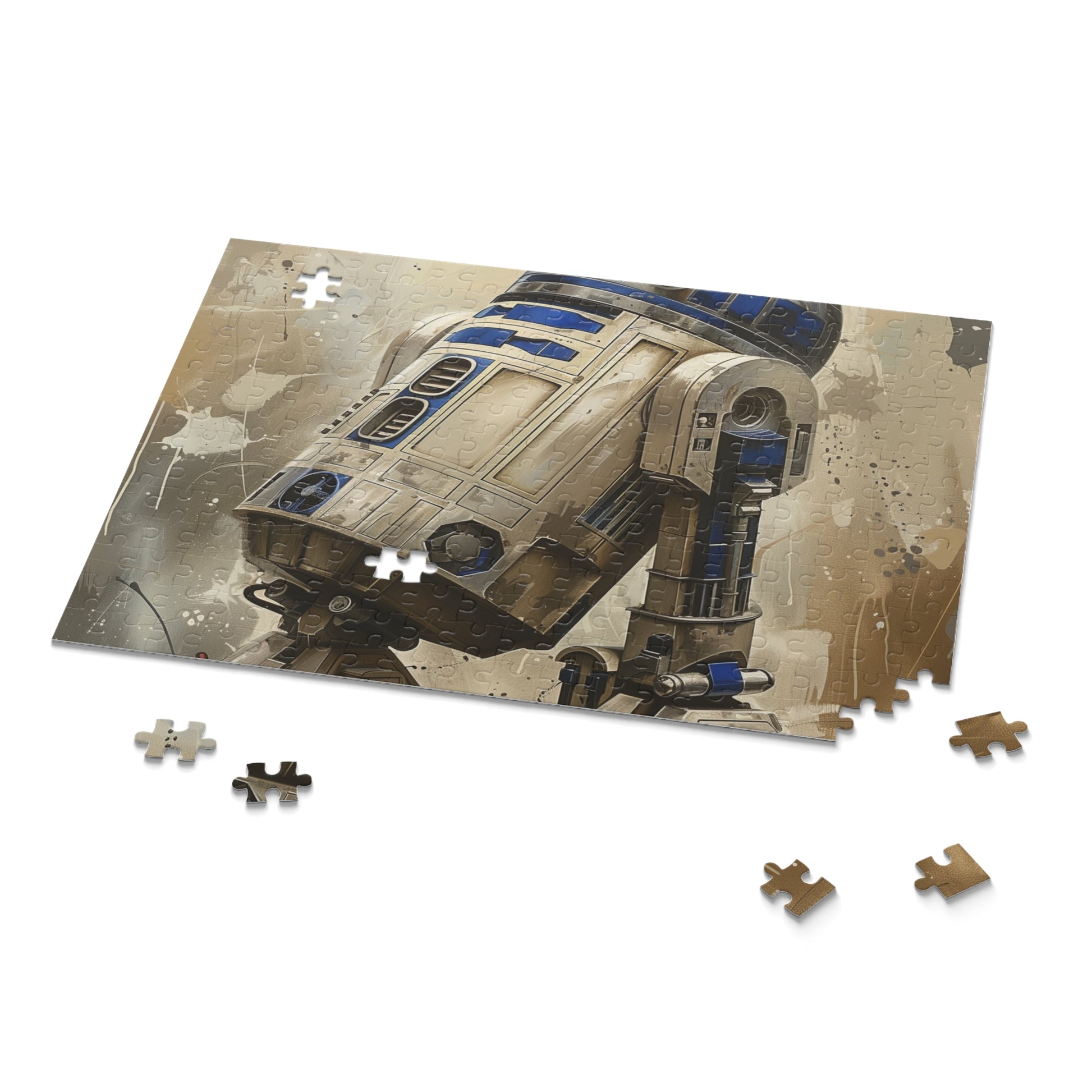 "R2-D2 Star Wars jigsaw puzzle, perfect for fans of the iconic franchise, galactic adventure theme"