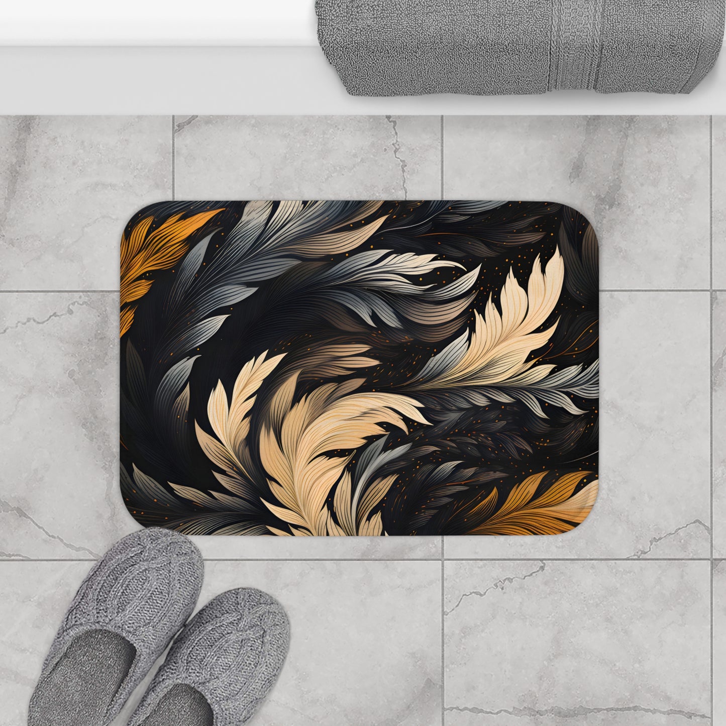 Ink Dance Bath Mat