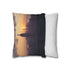 New York Skyline Sunset — 40×40 Cushion Cover — Sofa & Living Room Lifestyle View