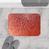 3D Fluffy Icon a Heart Felt Material Solid Color B — 61×43 Memory Foam Bath Mat — Modern Bathroom Floor Lifestyle View