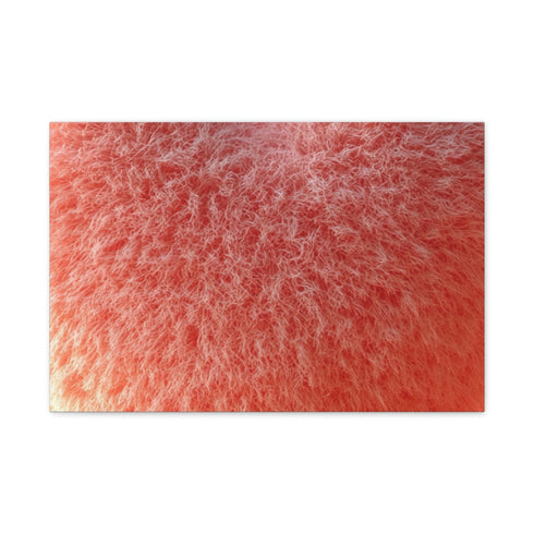 3D Fluffy Icon a Heart Felt Material Solid Color B — 24×16 Canvas Wall Art — Front Gallery-Wrapped Canvas View