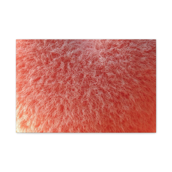 3D Fluffy Icon a Heart Felt Material Solid Color B — 24×16 Canvas Wall Art — Front Gallery-Wrapped Canvas View