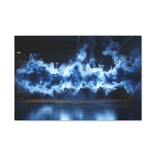 3D Typography Made of Smoke (Edition III) — 24×16 Canvas Wall Art — Front Gallery-Wrapped Canvas View