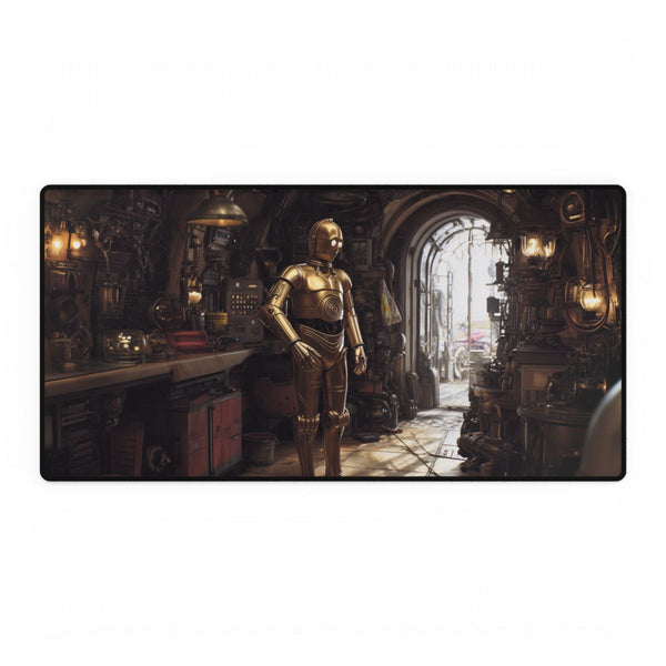 3po Exploring Droid Repair Shop, Ste — XXL Gaming Desk Mat — Full Top-Down Artwork View