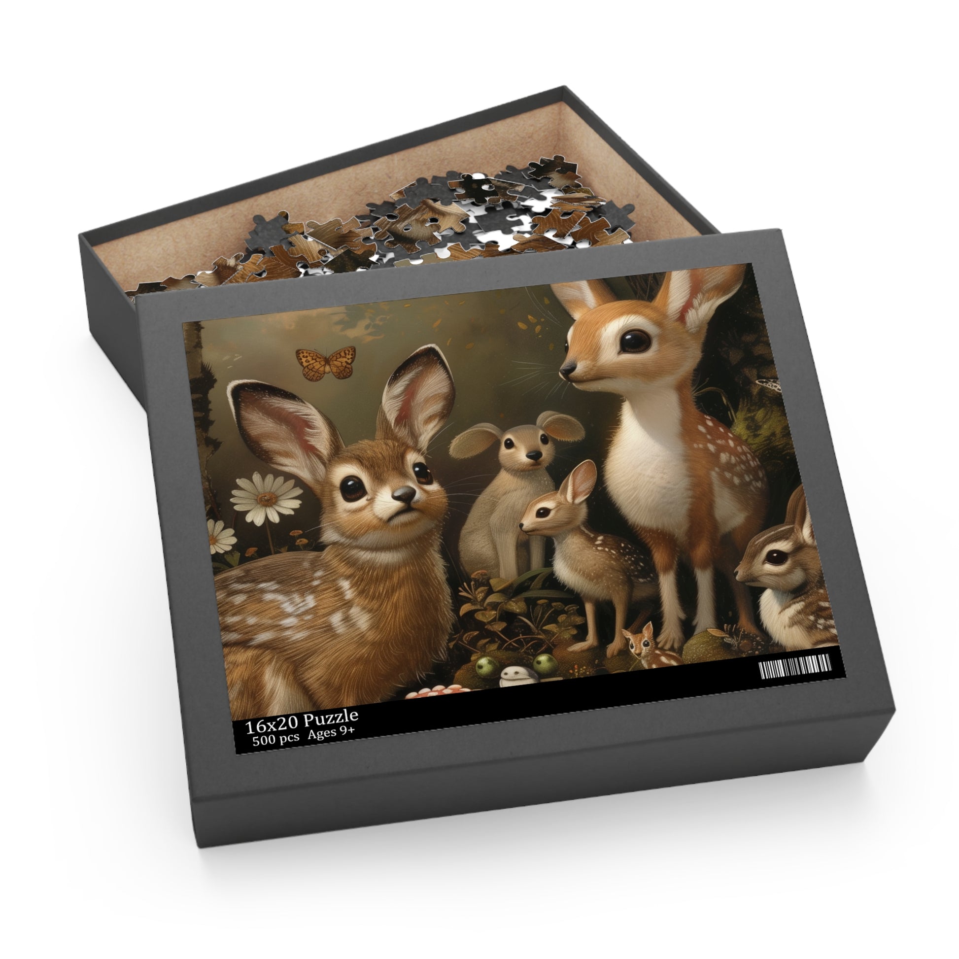 "Woodland Creatures Jigsaw Puzzle - Beautifully illustrated nature-themed puzzle for animal lovers"