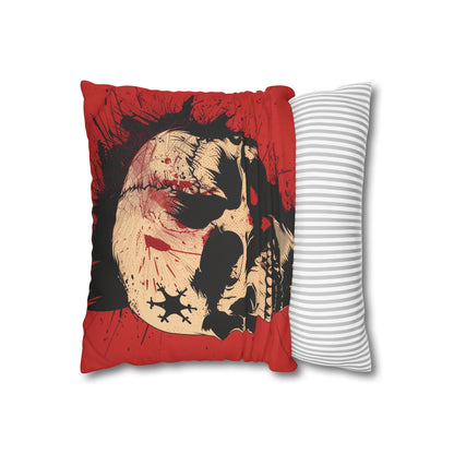 "Rock On Skull Pillowcase - Punk Rock Skull Design, High-Quality Material, Perfect for All Seasons | BenCPrints"