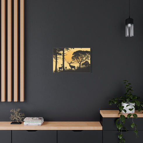 Nature Wildlife Silhouette — Canvas Wall Art — Product Detail View 5
