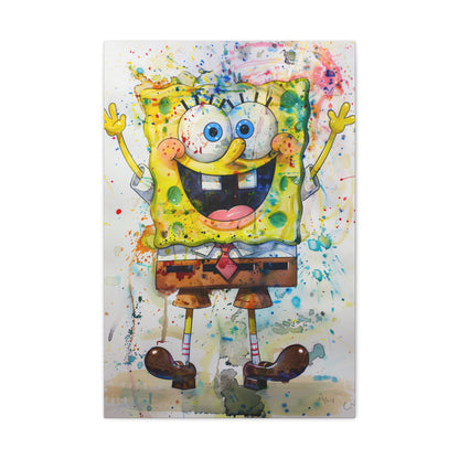 SpongeBob: Absorbent Canvas Print of Bikini Bottom Fun | Canvas | Art & Wall Decor, Canvas, Fall Picks, Hanging Hardware, Home & Living, Indoor, Top Spring Products, Valentine's Day promotion | Prints with Passion