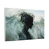Abstract Waves Forming Human Silhouette — Canvas Wall Art — Product Detail View 6