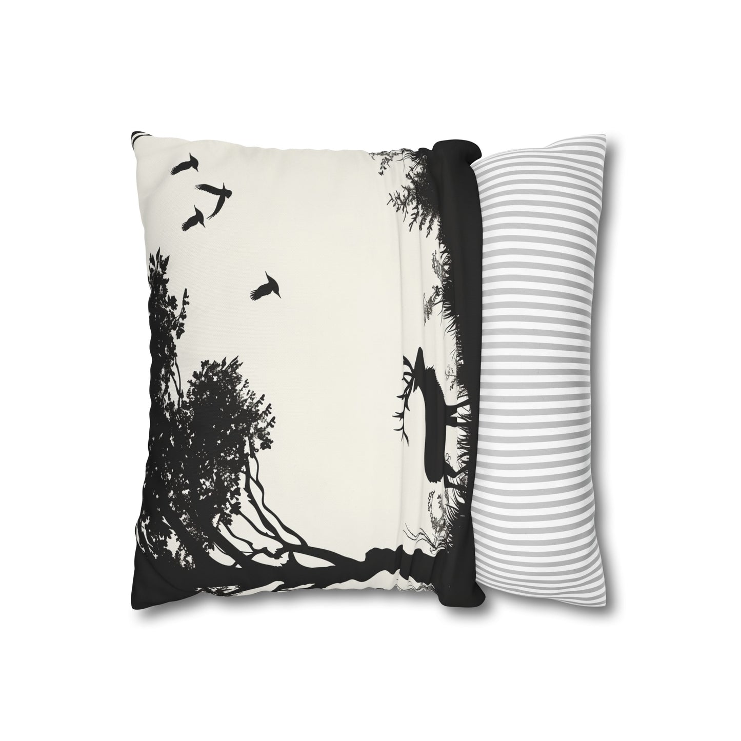 "Wild Silhouette Pillowcase - Tranquil wildlife design on high-quality material, perfect for all seasons. Makes a great gift! Shop now."