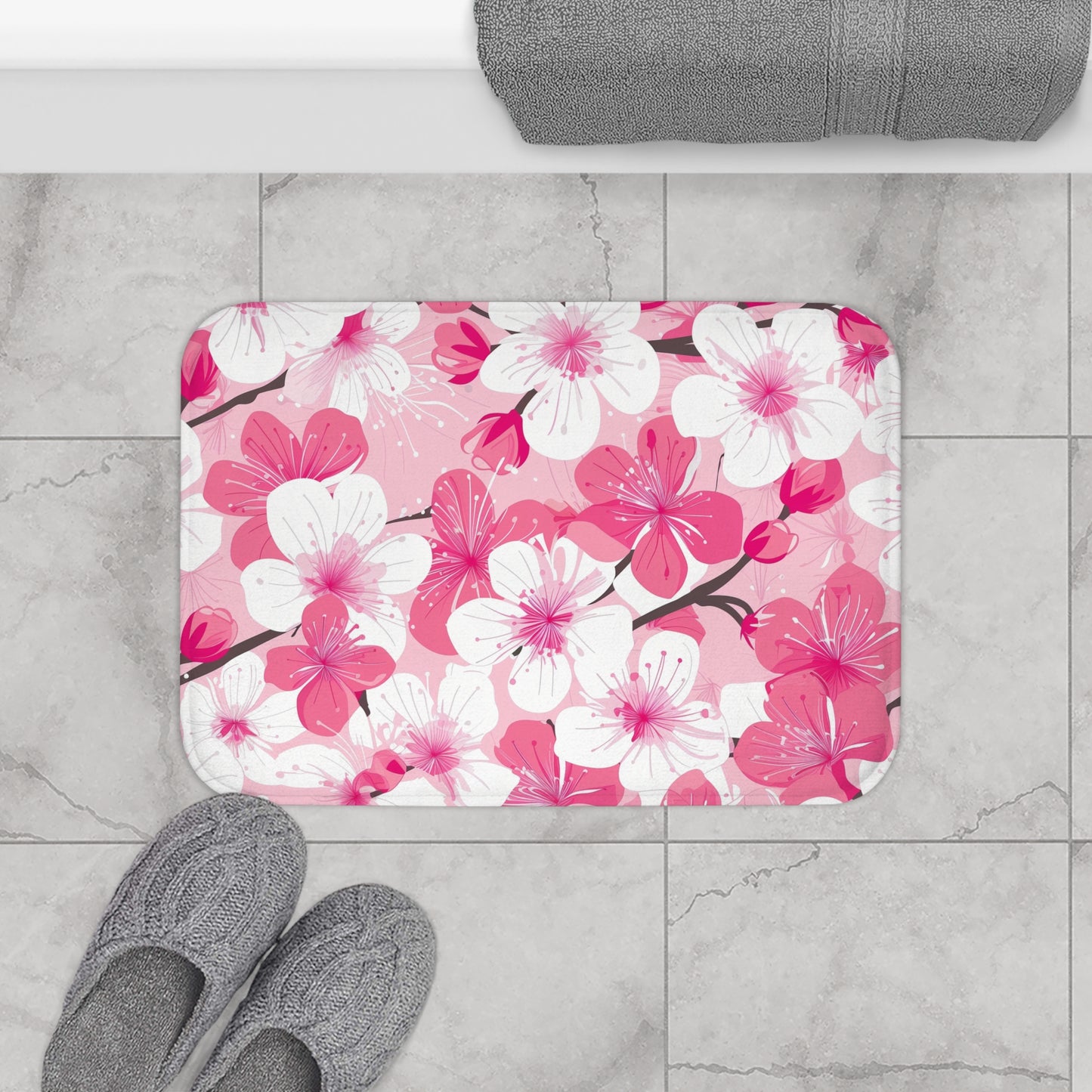 Cherry Blossom Bliss Bath Mat