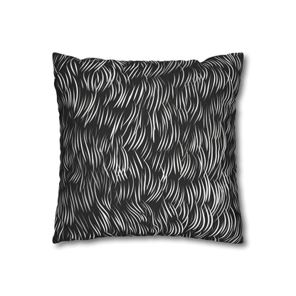 Abstract Calligraphy Stroke Pillowcase - High-quality, stylish, and perfect for all seasons. A dynamic statement piece for your modern bedroom.