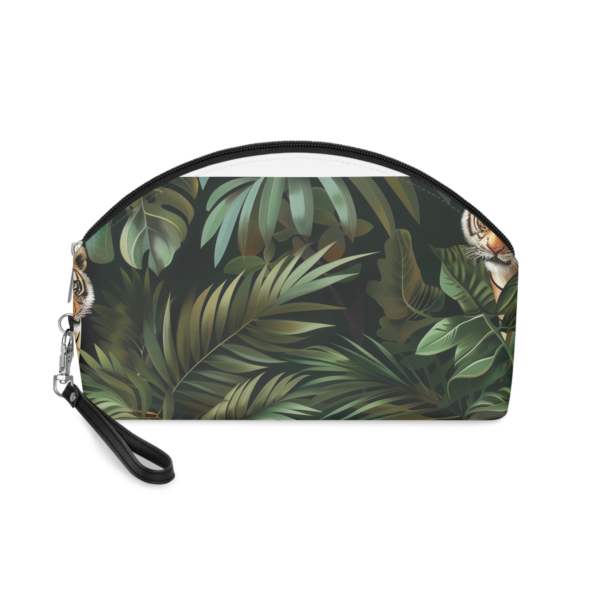 Wild Tiger Jungle Makeup Bag | Makeup Bag | Accessories, All Over Print, AOP, Cosmetics, Pouches, Sublimation, Travel Accessories, With zipper | Prints with Passion