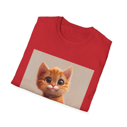 Pawsitively Adorable: Cute Cartoon Cat T-Shirt