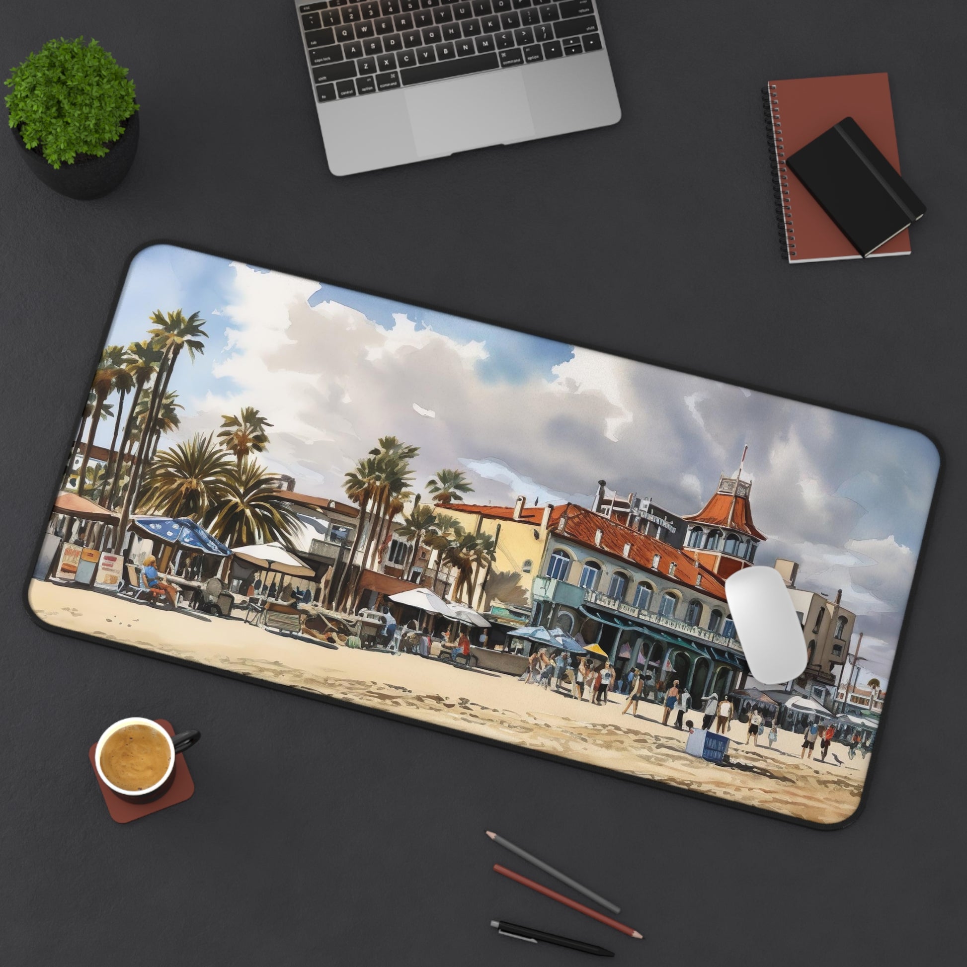 Venice Beach Desk Mat | Desk Mat | Accessories, Back-to-School, Desk, Fall Bestsellers, Home & Living, Mouse pad, Mouse Pads, Mousepad, Seasonal Picks, Stationery, TikTok | Prints with Passion