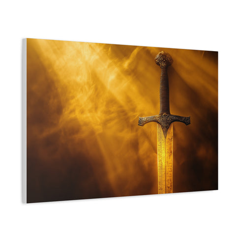 A Sword Forged from Sunlight Stretched Canvas Wall Art