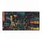 80s Retro 8-Bit Arcade Pixels — XL & XXL Desk Mat — Full Top-Down Artwork View