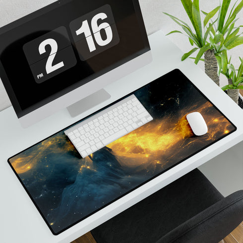 Dream Weaver Creating World from Light (Edition II) — XL & XXL Desk Mat — 3mm Non-Slip Natural Rubber Base Detail