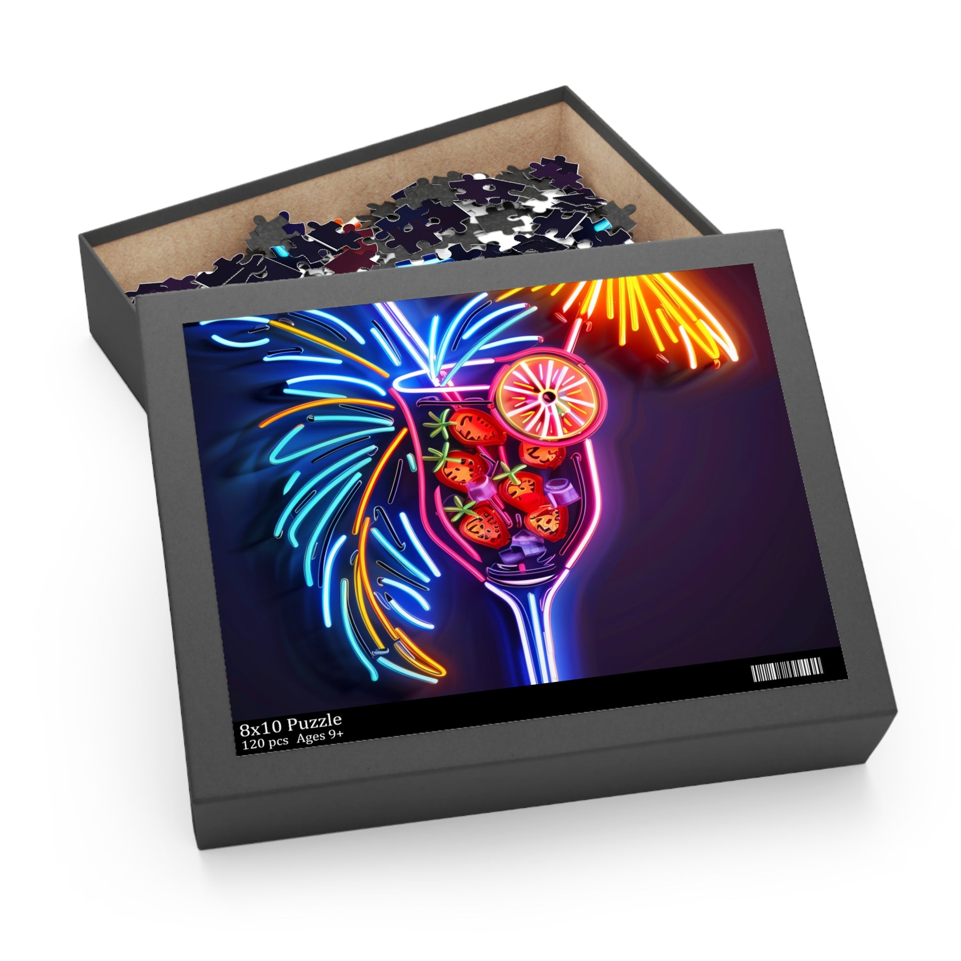 Neon Tiki Cocktail Puzzle | Puzzle | Back-to-School, Fall Picks, Games, Holiday Picks, Home & Living, Puzzles, TikTok, Valentine's Day, Valentine's Day Picks | Prints with Passion