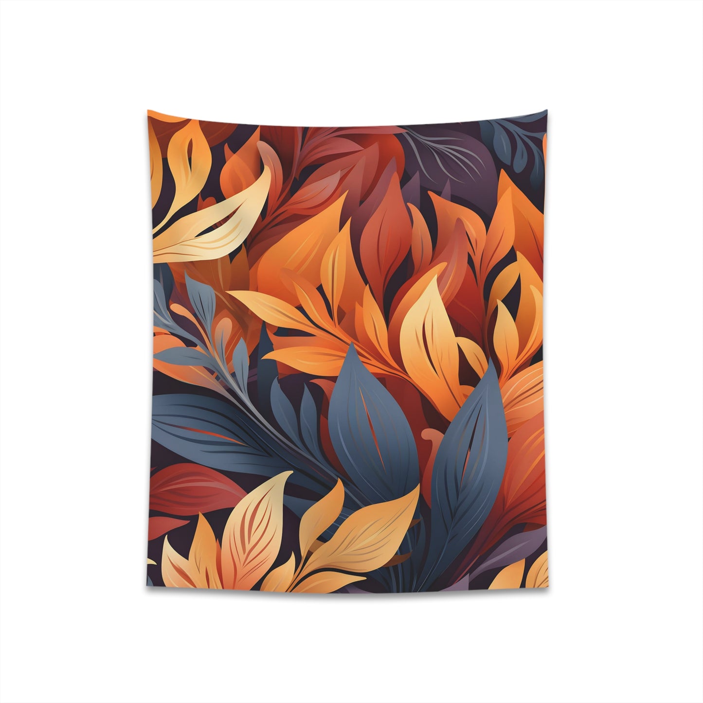 "Autumn's Embrace Floral Tapestry - High-quality, stylish home decor perfect for all seasons"