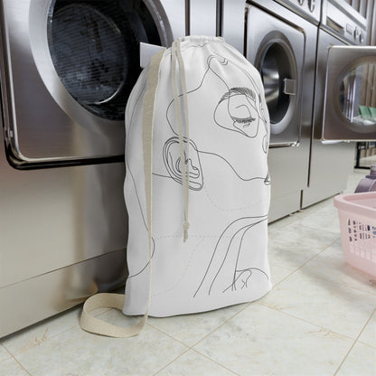 Face Sketch Laundry Bag | Home Decor | Accessories, All Over Print, AOP, Bags, Laundry, Sublimation | Prints with Passion