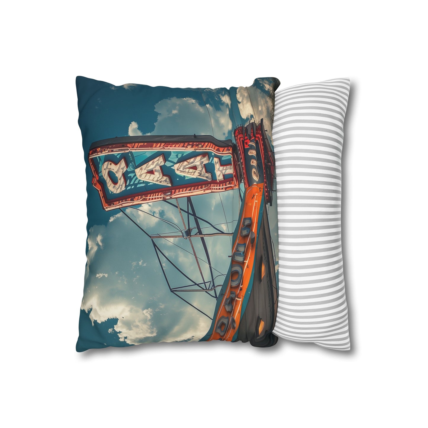 "Vintage Diner Days Pillowcase - Retro Neon Sign Design | High-Quality & Stylish | Perfect Gift"