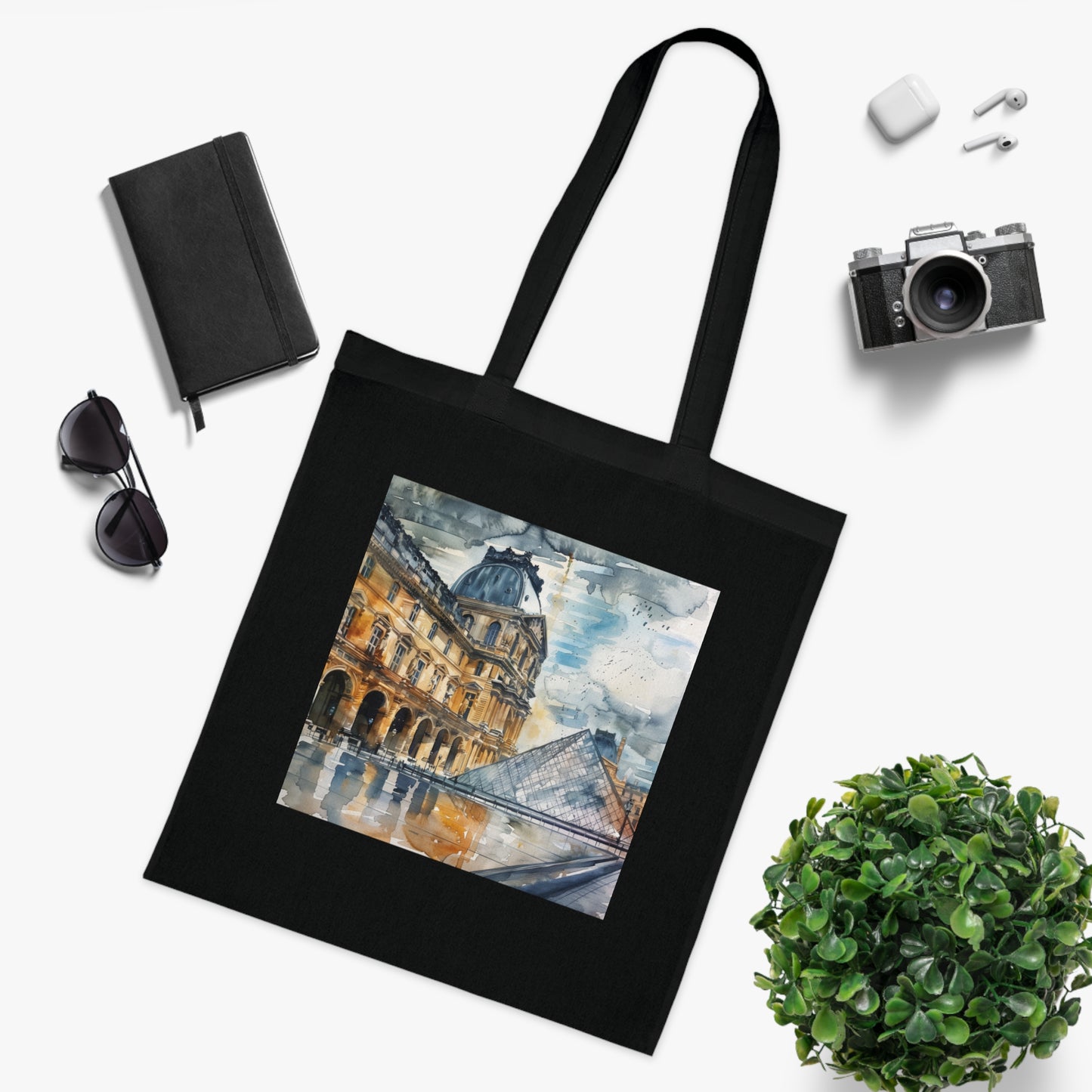 Parisian Watercolor Dreams Tote Bag