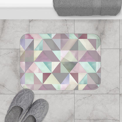 Pastel Geometrics Bath Mat