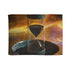 Hourglass with Black Hole in Center Plush Fleece Throw Blanket