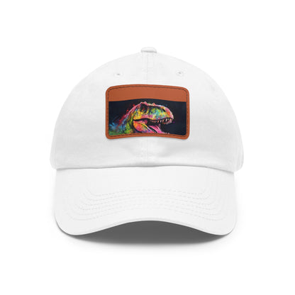 Dino Dreams Watercolor Neon Baseball Cap