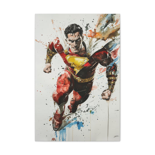 Shazam Pop in Transformation Canvas: Shazam!: A Heros Transformation | Canvas | Art & Wall Decor, Canvas, Fall Picks, Hanging Hardware, Home & Living, Indoor, Top Spring Products, Valentine's Day promotion | Prints with Passion