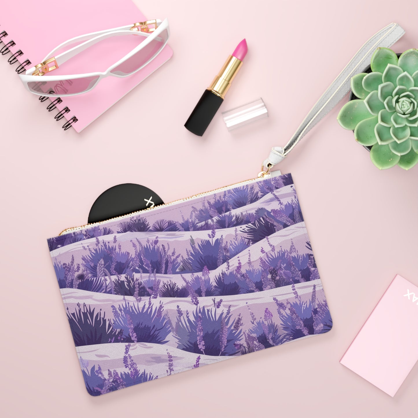 Lavender Fields Floral Clutch