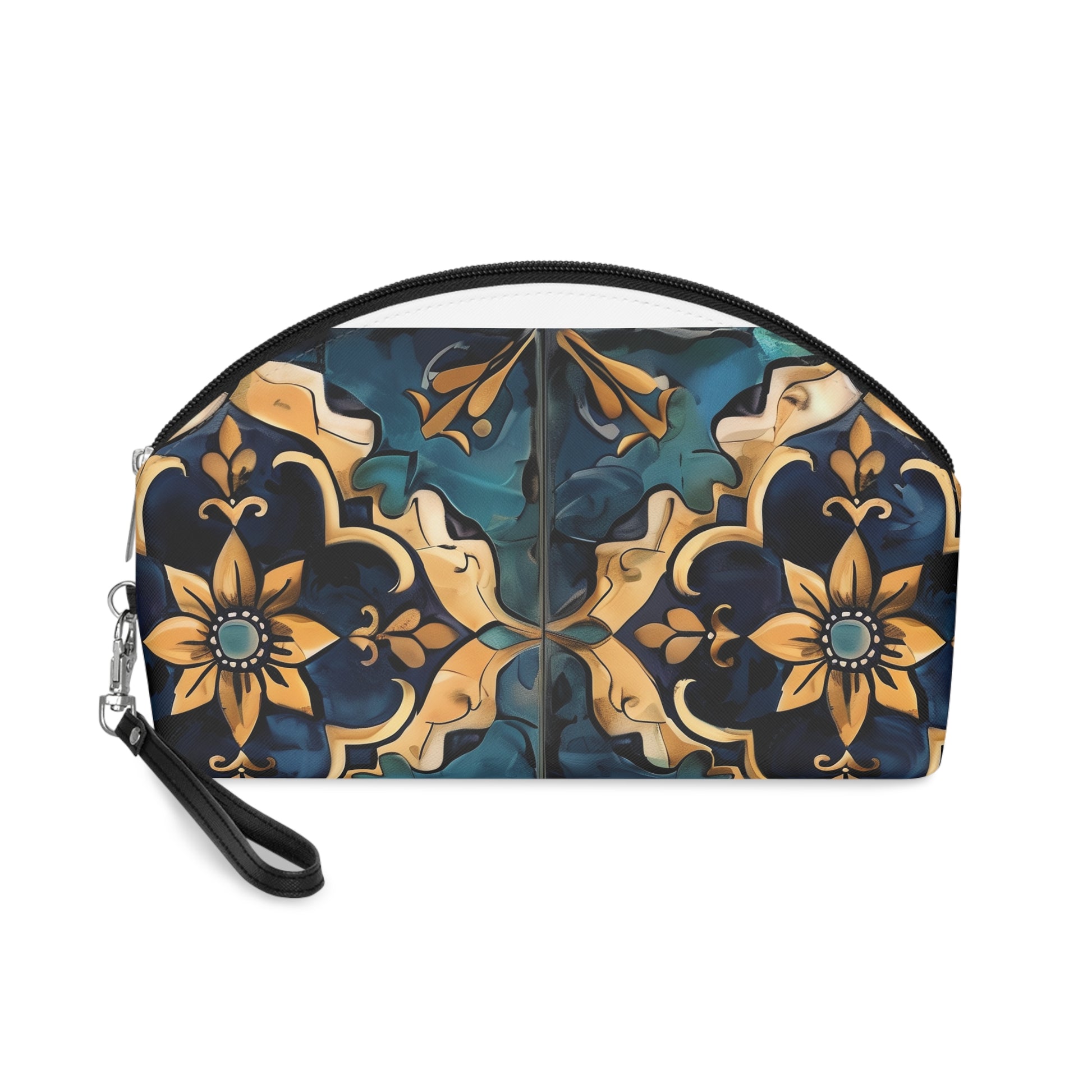 Chic Artisan Tile Makeup Bag | Makeup Bag | Accessories, All Over Print, AOP, Cosmetics, Pouches, Sublimation, Travel Accessories, With zipper | Prints with Passion