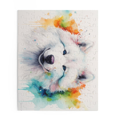 Samoyed Watercolor Jigsaw Puzzle