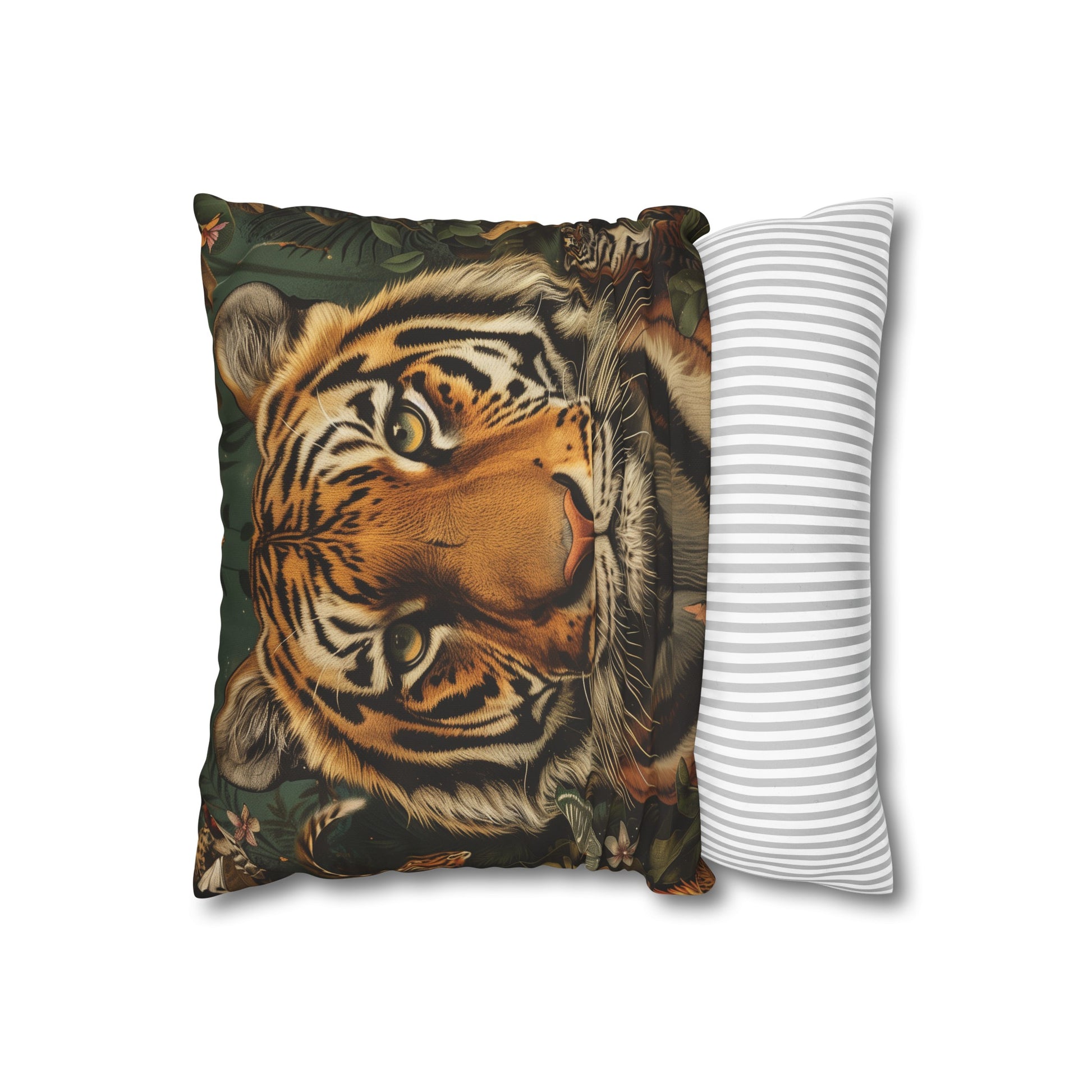 "Bold Tiger Stripes Pillowcase - High-Quality and Stylish Bedding for All Seasons | Makes a Great Gift | Shop Now!"