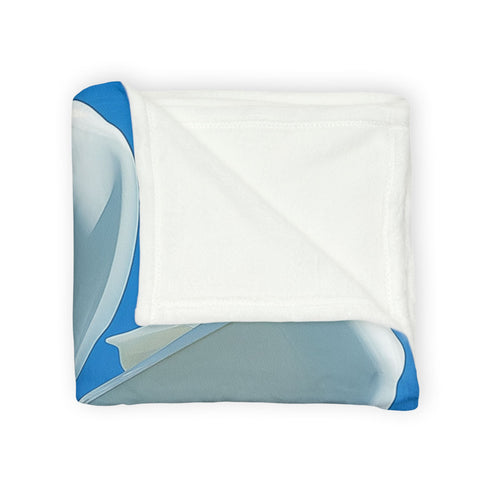 Wind Turbine Shaped Like Flower Petals — Plush Fleece Throw Blanket — Product Detail View 8