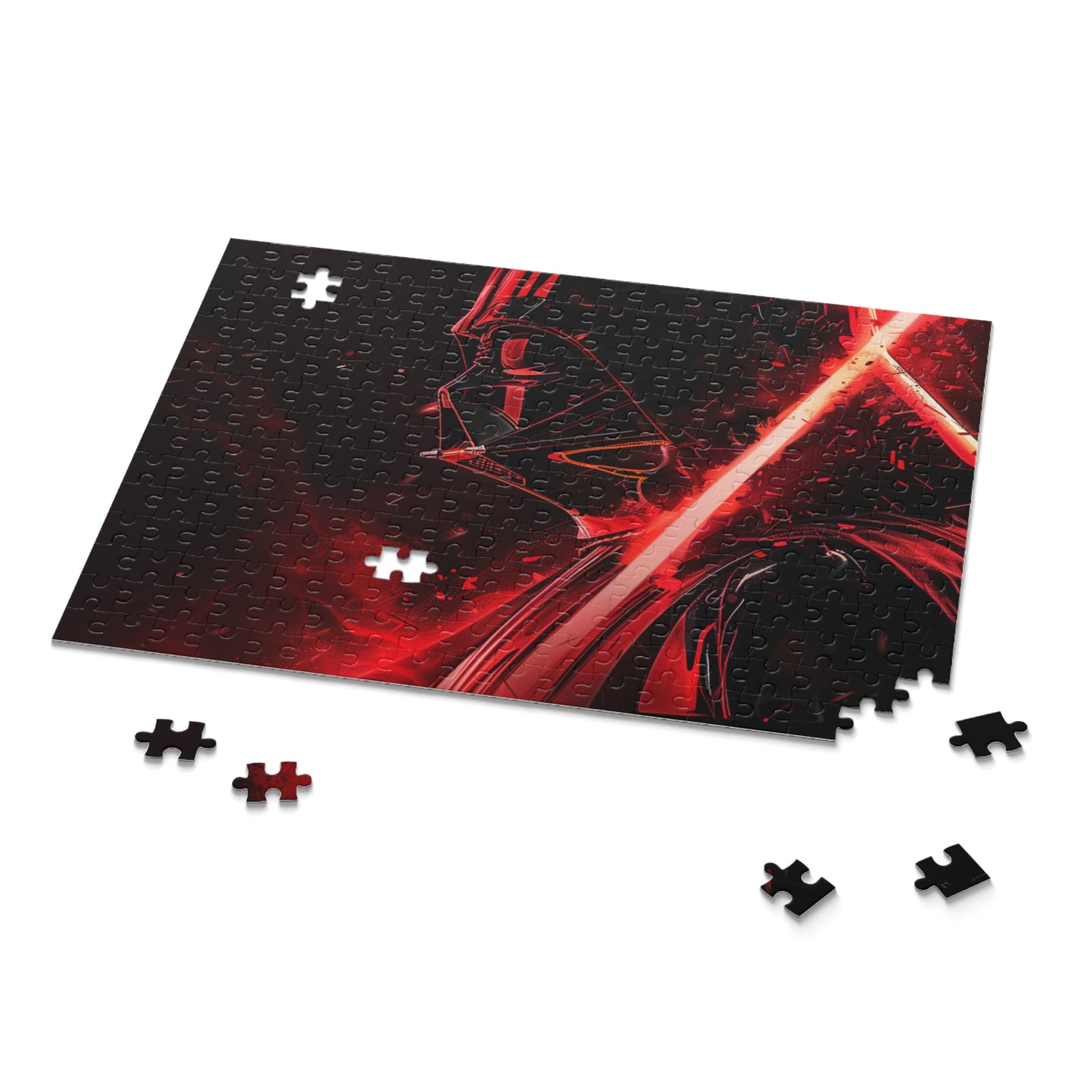 "Darth Vader Sith jigsaw puzzle with striking Star Wars villain image, perfect for fans"