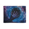 Cosmic Hand Reaching from Black Hole — Plush Fleece Throw Blanket — Full Flat Artwork View