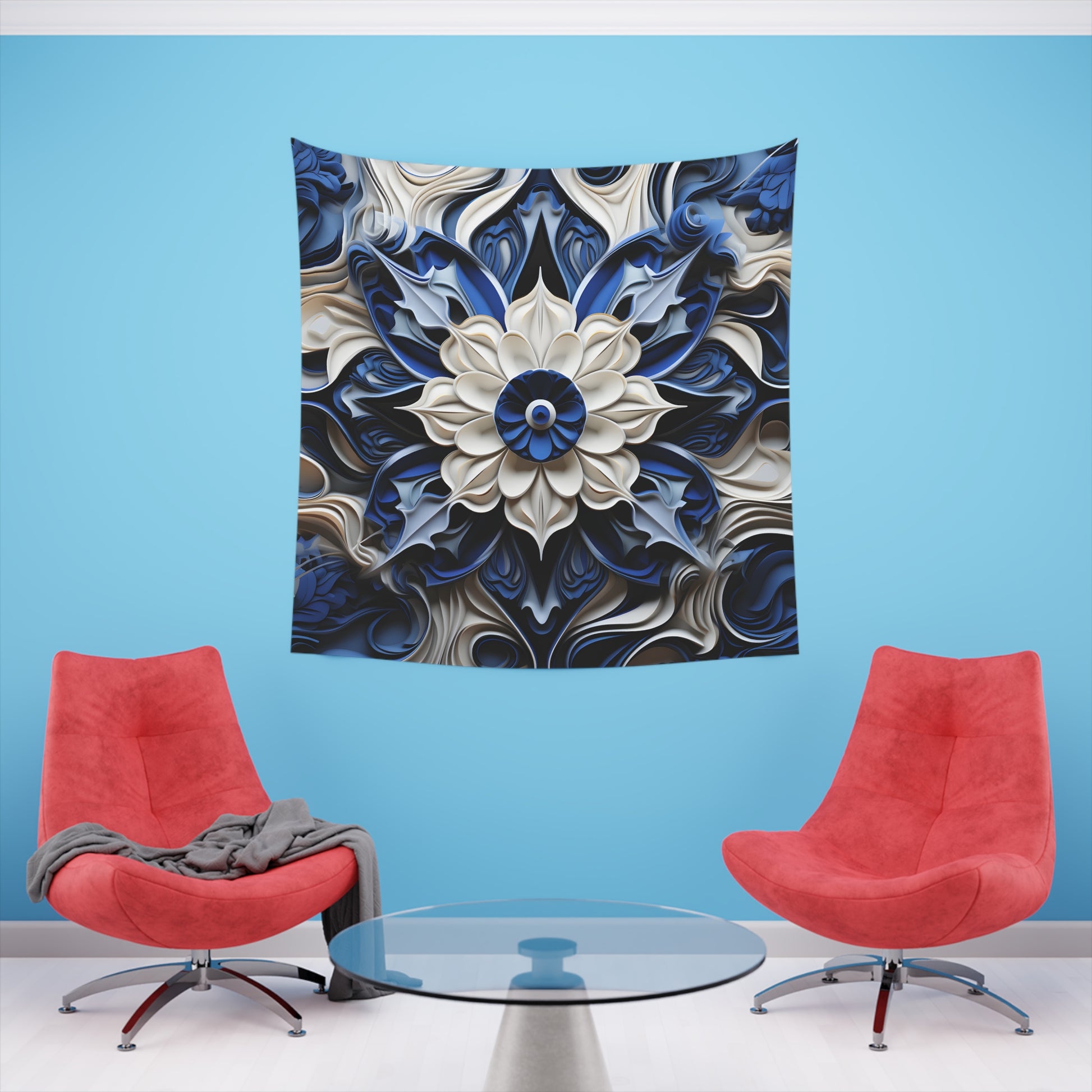 Azure Echoes: A Tapestry of Porcelain Serenity

This | Wall Tapestry | All Over Print, AOP, Decor, Halloween, Home & Living, Home Decor, Indoor, Spring Essentials, Sublimation, Tapestry | Prints with Passion