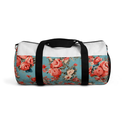 Vintage Fabric Pattern Duffel Bag