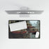 Sci Fi City with Floating Trains Gaming XXL Extended Desk Mat