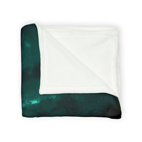 Haunted Carnival on Another Planet — Plush Fleece Throw Blanket — Product Detail View 5