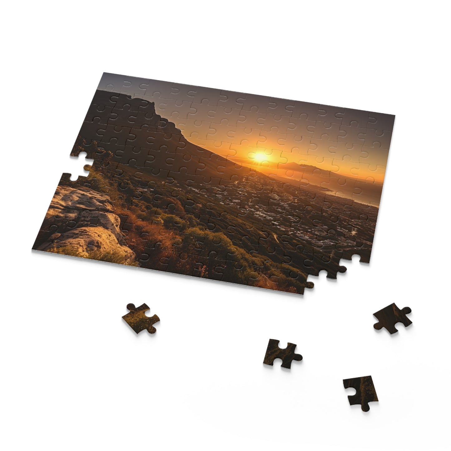 Table Mountain South Africa jigsaw puzzle - Bring Africa home with this captivating adventure puzzle.