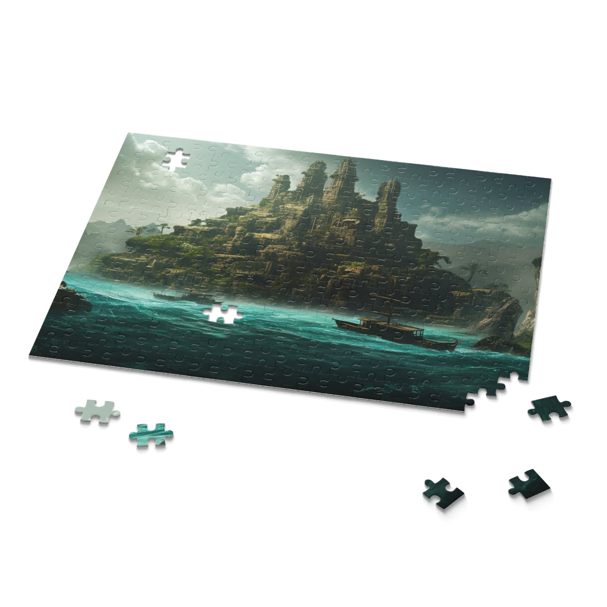 "Lost Atlantis Jigsaw Puzzle - Discover the mysteries of Atlantis with this captivating underwater-themed puzzle"