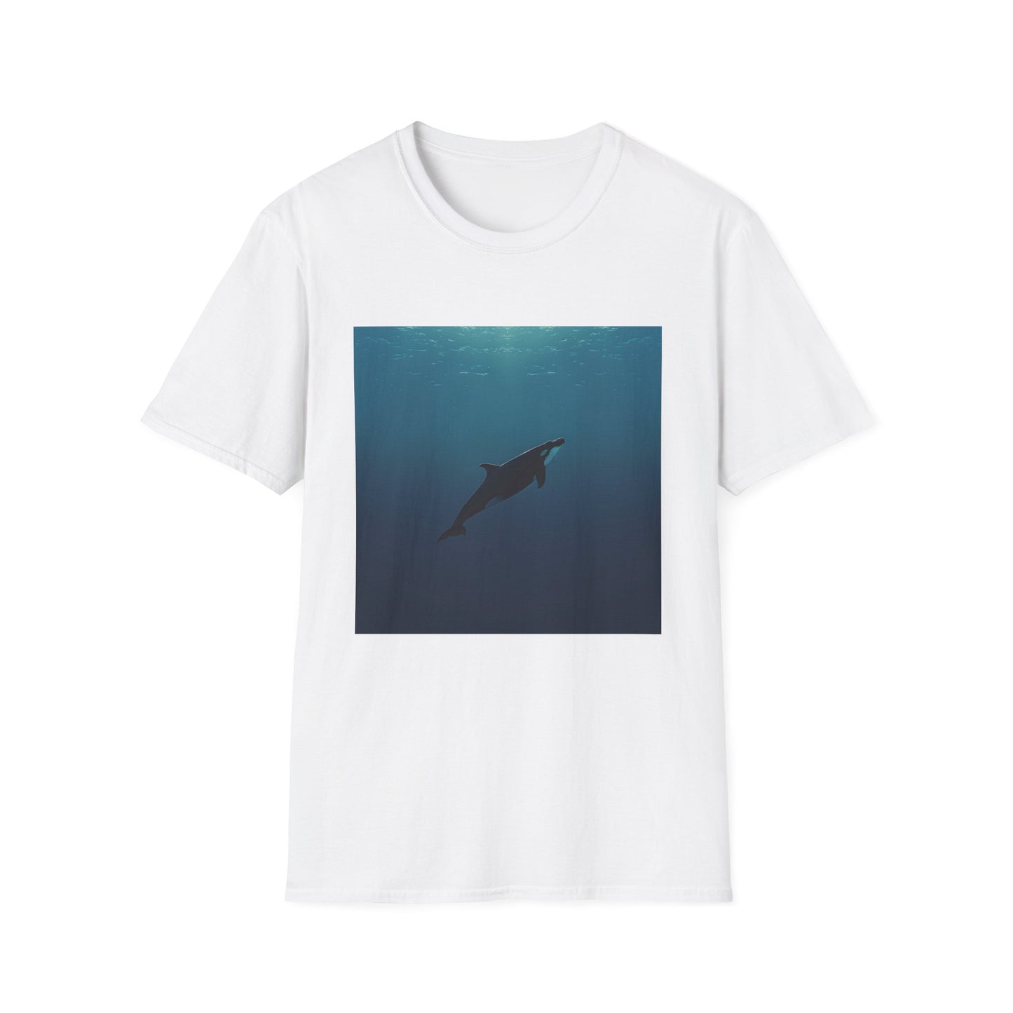 Ocean Majesty: A Minimalist Whale's Serene Journey