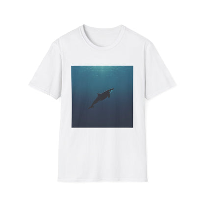 Ocean Majesty: A Minimalist Whale's Serene Journey