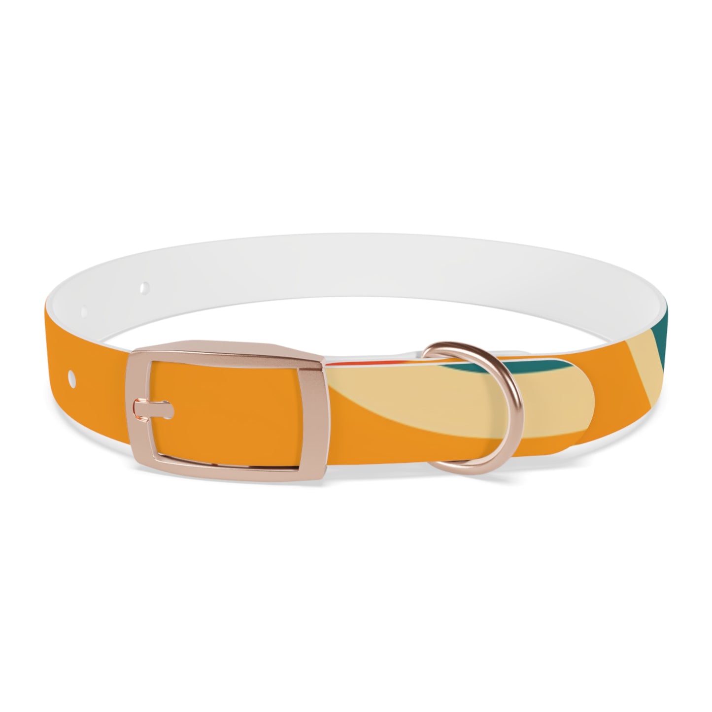 Retro Waves Dog Collar: Colorful & Vibrant Design