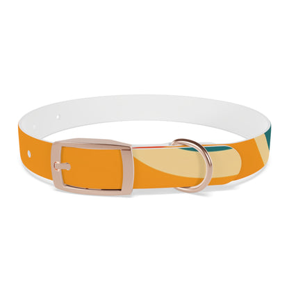 Retro Waves Dog Collar: Colorful & Vibrant Design