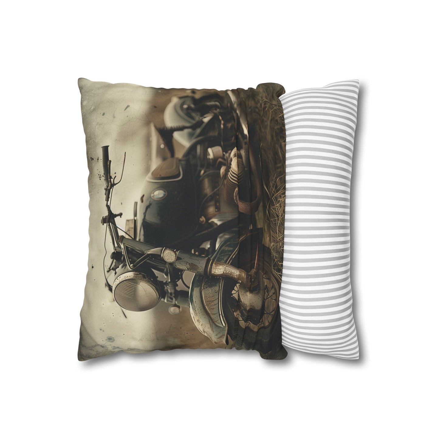 Vintage Rider Motorcycle Pillowcase - High-quality, comfortable, and stylish design perfect for all seasons. Makes a great gift for motorcycle enthusiasts.